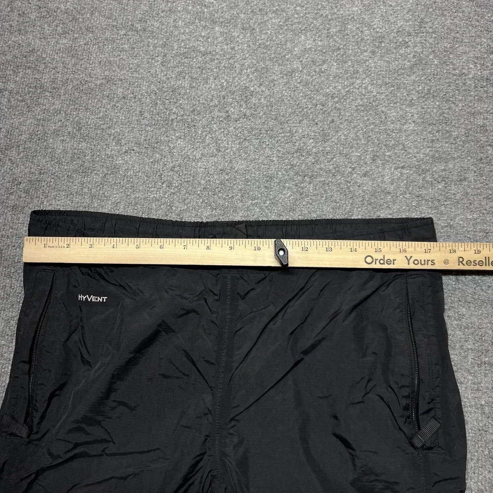The North Face HyVent Rain Pants Mens Small Black Nylon Mesh Lined Hiking